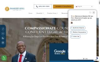 Banker's Hill Law Firm, A.P.C. of Chula Vista website