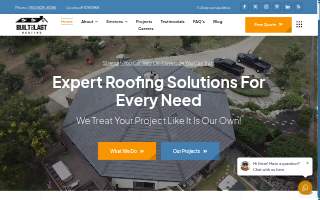 Built 2 Last Roofing website