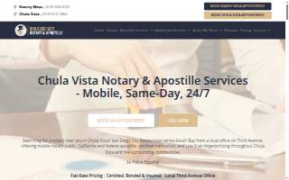 Chula Vista Notary Public Services website