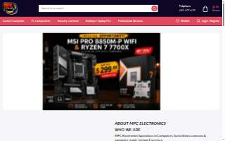 MPC Electronics, Computers, Surveillance cameras & services website