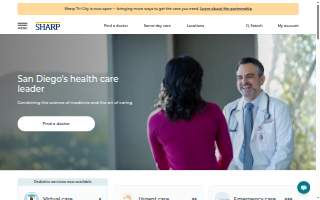 Sharp Rees-Stealy Downtown Urgent Care website