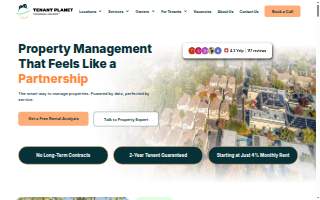 Tenant Planet - Chula Vista Property Management website