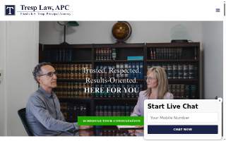 Tresp Law, APC website