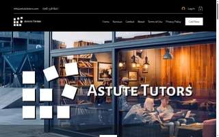 Astute Tutors website