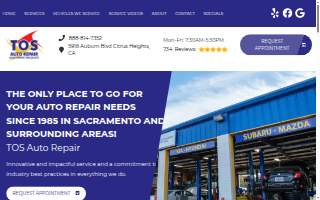 TOS Auto Repair website