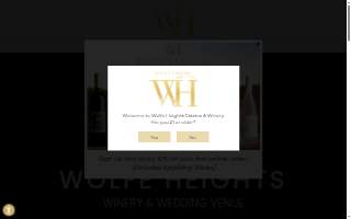 Wolfe Heights Estates Winery website