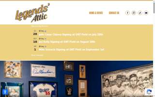 Legends' Attic website