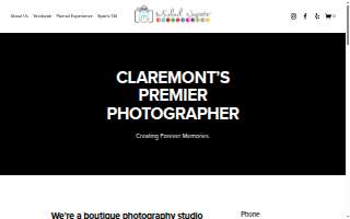 Michael Negrete Photography of Claremont website