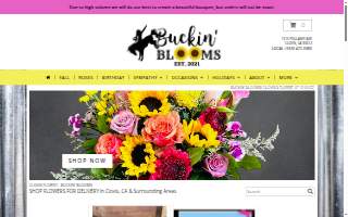 Buckin' Blooms website
