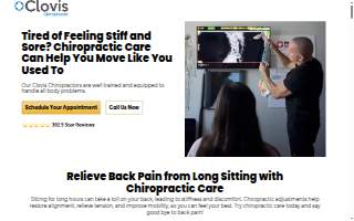 Clovis Chiropractor website