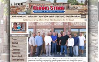 Clovis Stone Masonry & Landscape Supply website
