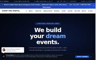 Event Pro Rental website
