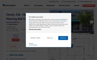 HearingLife Hearing Aid Center of Clovis CA website