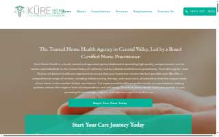 Kure Home Health website