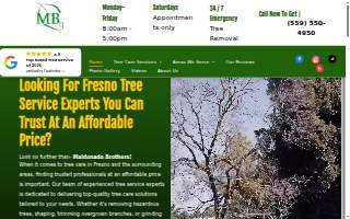 Maldonado Brothers Tree Service of Clovis website
