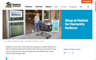 ReStore - Habitat for Humanity Greater Fresno Area website