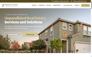 Valley Vista Properties website