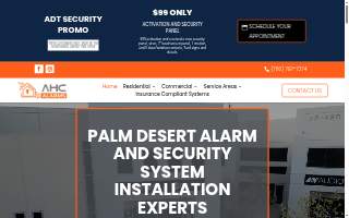 AHC Alarms - Coachella Valley Security System & Alarm website