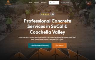 Alatorre Premier Concrete website