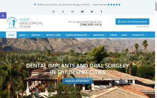 Desert Maxillofacial Center website