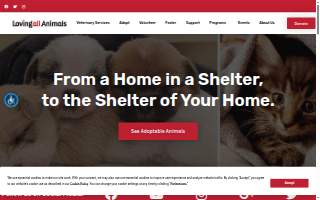 Loving All Animals website