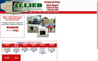 Allied Storage Containers website