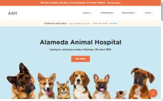 Alameda Animal Hospital website