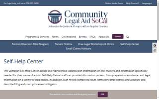 Community Legal Aid SoCal website