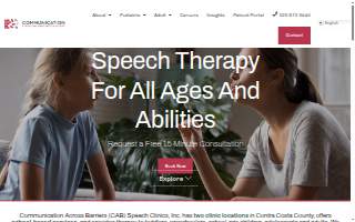 Communication Across Barriers Speech Clinics, Inc. of Concord website