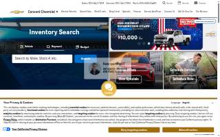 Concord Chevrolet website