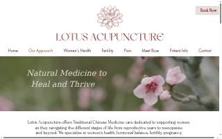 Lotus Acupuncture of Concord website