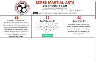 Mires Martial Arts website