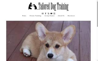 Tailored Dog Training of Concord website