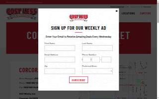 Cost Less Food Company website