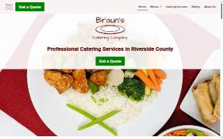 Braun's Catering Company website
