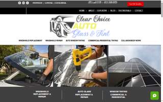 Clear Choice Windshield Repair, Replacement and Tint website
