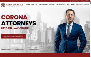 Heidari Law Group website