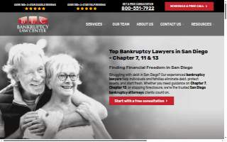 Bankruptcy Law Center of Coronado website