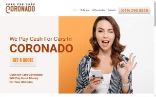 Cash For Cars Coronado website