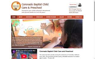 Coronado Baptist Daycare website