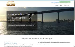 Coronado Mini Storage website