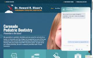 Coronado Pediatric Dentistry website