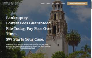 Debt Solution Law Group website