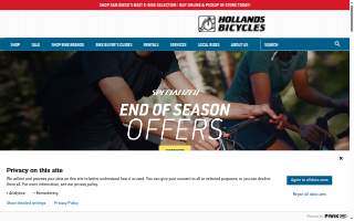 Holland's Bicycles website