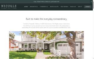 Nicolls Design Build website
