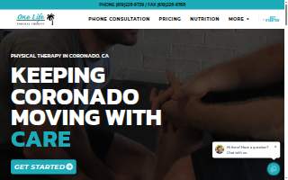 One Life Physical Therapy website