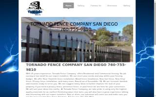 Tornado Fence Company San Diego of Coronado website