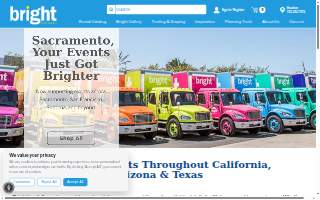Bright Event Rentals of Costa Mesa website