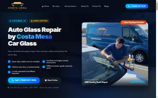 Costa Mesa Auto Glass website