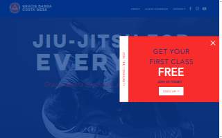 Gracie Barra Costa Mesa website